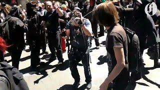 Conservative writer Andy Ngo roughed up at Portland antifa/right wing protests