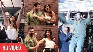 Live Fitness Workout at VC Fitness | John Abraham, Shilpa Shetty, Harshvardhan Rane | Vinod Channa