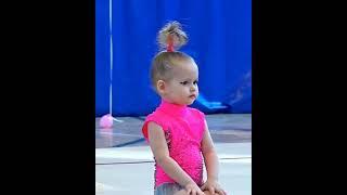 funny  cute little girl gymnastic #shorts #gymnastics #acrobatics #гимнастический #gimnastică