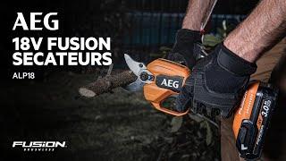 AEG 18V Brushless FUSION Secateurs (ALP18) in action