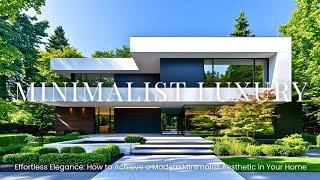 Minimalist Luxury House Design: The Ultimate Guide to Timeless Sophistication