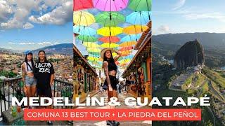 Best place to visit in Medellin 2024 | Comuna 13 + Guatape vlog