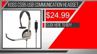 Koss Communications USB Headset with Microphone CS95 USB