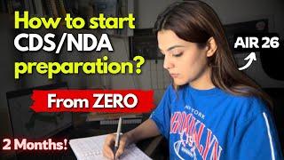 AIR 26 - How I Studied for CDS exam | NDA CDS AFCAT Exam preparation