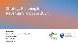 Strategy Planning for Revenue Growth in 2024