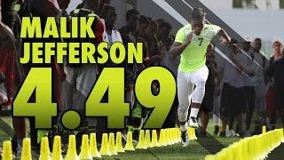 Malik Jefferson - 4.49 40 Yard Dash | 2014 The Opening