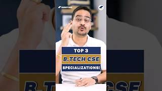 BTech Computer Science Top 3 Specializations 2023 BTech CSE Jobs! #shorts #btechjobs #btechcse