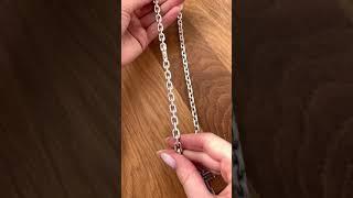 Серебряная цепочка «Якорная»|Акимовский крест серебряный «Да воскреснет Бог»