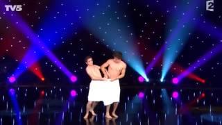 Two french comedians - two towels - Hungarian dance by Brahms - Perfect performance.
