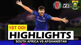 SOUTH AFRICA VS AFGHANISTAN HIGHLIGHTS 1ST ODI MATCH 2024 | SA VS AFG