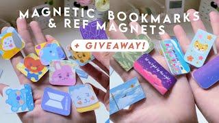 How to make ref magnets & magnetic bookmarks at home w/ itech magnetic sheet  studio vlog