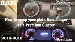 How to swap RAM gauge Cluster 2013-2018 1500/2500/3500