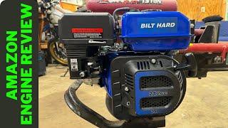 Amazon Engine BILT HARD 212cc Review, Test & Swap (Harbor Freight Log Splitter)