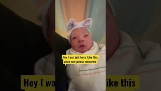 I was just born #fyp #shorts #kidsvideo #kidsvlog #maeveveselaj #skylerveselaj #newborn