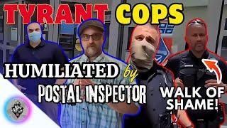 Tyrant Cops HUMILIATED by Postal Inspector! Watch Their Walk of Shame! #audit  #police #cops #usa