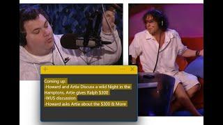 Ralph Vs Artie: The Hamptons/$300 SAGA!  Howard Stern HTVOD