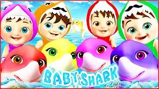 NEW Baby Shark + Happy Birthday Song + MORE  Banana Cartoon 3D Nursery Rhymes Baby & Kids Songs 