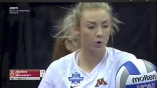 Stanford vs Minnesota 2016 NCAA Volleyball Semifinal Set 1