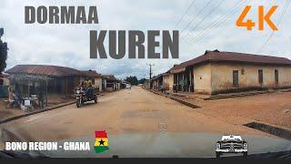 Dormaa Kuren Drive Tour in the Bono Region of Ghana 4K