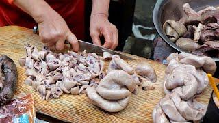 암뽕, 순대 팔아서 애들 다 키웠어! 서문시장 암뽕순대 골목 강원도 아줌마 Grandma made pork intestine sausage / Korean street food