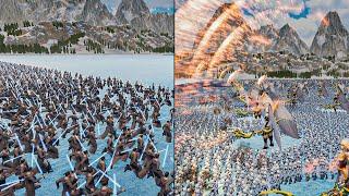 1.000.000 Angel Army vs 1.000.000 Super Jedi Knights - Ultimate Epic Battle Simulator 2