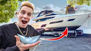 Trading a PAPER SHIP for a REAL YACHT in 48 HOURS !