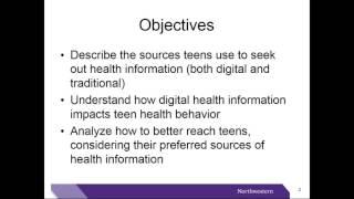 Teens, Health and Technology: How Teens Search for Health Information in the Digital Age