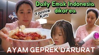 AYAM GEPREK DARURAT // DAILY GABUT EMAK INDONESIA DIKOREA