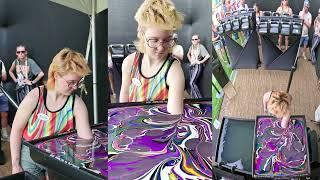 Body Marbling Paint Dip 3 at Faster Horses Festival July 20th 2024