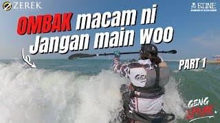 STRIKE MANIS TAPI MAIN OMBAK KAW-KAW | KAYAK FISHING MALAYSIA | WAHOO VLOG | HTR#8