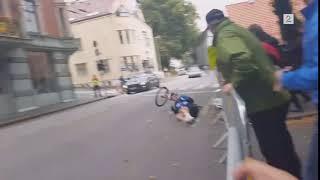 Brutal crash at Bergen UCI cycling world championship 2017