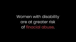 Financial abuse against women with disability