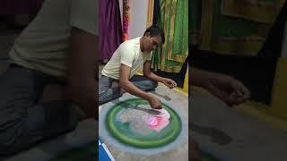 Rose Rangoli Design#Short