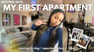 moving into my first apartment at 21 | getting my keys, apartment tour, q&a and more!!