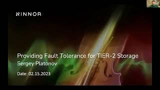 2023 Stanford Conference - Xinnor  - Providing Fault Tolerance for TIER-2 Storage