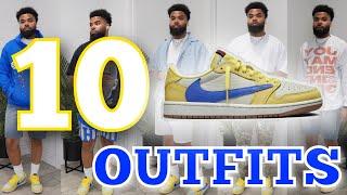 10 EASY WAYS TO STYLE TRAVIS SCOTT AIR JORDAN 1 LOW ELKINS CANARY