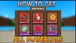 How to Get All Materials | King Legacy Update 4.5