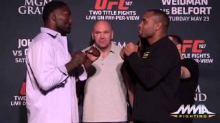 UFC 187: Anthony Johnson vs. Daniel Cormier Staredown