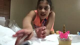 Putting frosting and sprinkles ( part 2 )