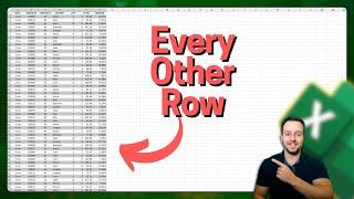 4 Ways to Select Every Other Row in Excel | Alternate Rows | Copy, Paste, Separate, Highlight