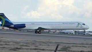 [4k] World Atlantic MD-83 takeoff from El Paso International Airport | 7/5/2021