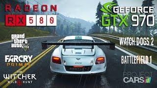 RX 580 vs GTX 970 Test in 6 Games (i5 7600k)