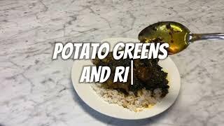 The Best Tasty Liberian RED OIL Potato Greens & Rice Recipe in Harmony |