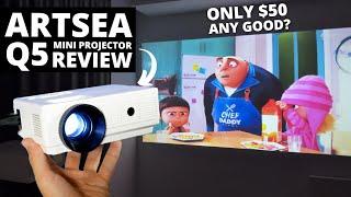 ARTSEA Q5 REVIEW: Is a $50 Projector Worth It?