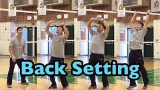 BACK Set - How to SET a Volleyball Tutorial (part 3/5)