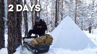 Hot Tent: Winter Camping in Deep Snow