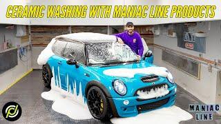 Car Wash with CERAMIC SHAMPOO from Maniac Line on Mini Cooper SR53- A Whole New Story!