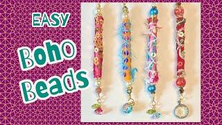  Easy Boho Beads…. AND no gluey mess!