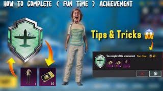 How To Complete ( Fun Time ) Achievement | Free suit & crates for everyone | PUBGM