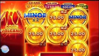 Coin Volcano Slot Game Superb Bonus Win, BNG Gaming